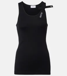 Tank top de algodón con lazo Tank top de algodón con lazo