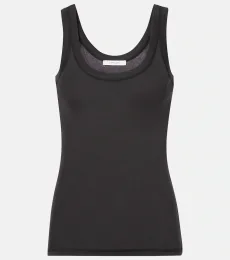 Tank top en jersey de algodón Tank top en jersey de algodón