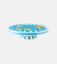 Taormina striped ceramic cake stand Taormina striped ceramic cake stand