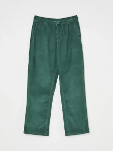 Taxer Cord - Boys 8-16 Green Stretch Trousers