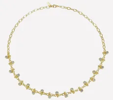 Taylor Chain Charm Necklace - Rhodium Plated