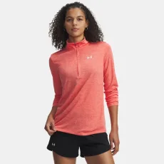 Tech Twist Women's ½ Zip Venom Red White Tech Twist Women's ½ Zip Venom Red White