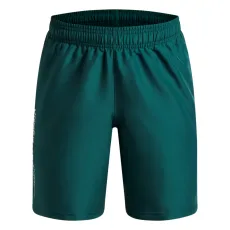 Tech Woven Wordmark Boys Shorts Rack Green / White Tech Woven Wordmark Boys Shorts Rack Green / White