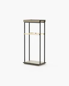 TED Coat & Umbrella Stand Beige Grey Lacquer Matte TED Coat & Umbrella Stand Beige Grey Lacquer Matte