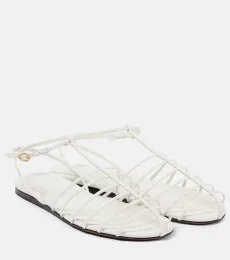 Tee Cage leather fisherman sandals