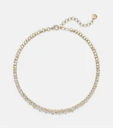 Tennis 18kt gold necklace with diamonds