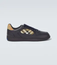 Terrace Burberry Check leather sneakers Terrace Burberry Check leather sneakers