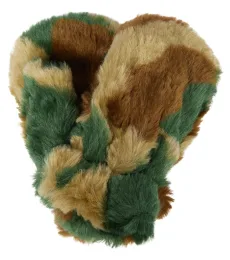 The Animals Observatory Patterned faux fur mittens The Animals Observatory Patterned faux fur mittens
