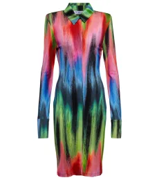The Attico Elton printed shirt dress The Attico Elton printed shirt dress