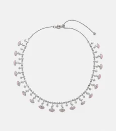 The Eye 18kt white gold choker with enamel and diamonds The Eye 18kt white gold choker with enamel and diamonds