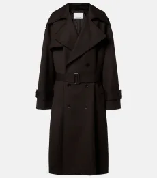 The Frankie Shop Dursley belted double-breasted trench coat