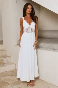 The Social Girl Maxi Dress White The Social Girl Maxi Dress White
