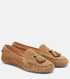 Thea tasseled suede loafers Thea tasseled suede loafers