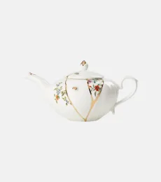 Théière Kintsugi en porcelaine et plaqué or par Marcantonio Raimondi Malerba Théière Kintsugi en porcelaine et plaqué or par Marcantonio Raimondi Malerba