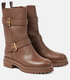 Thiago leather biker boots Thiago leather biker boots