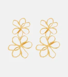 Threaded Flower drop earrings Threaded Flower drop earrings