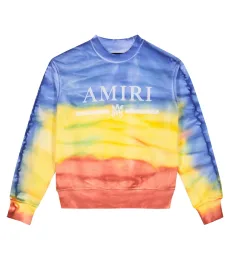 Tie-dye cotton-blend sweatshirt Tie-dye cotton-blend sweatshirt