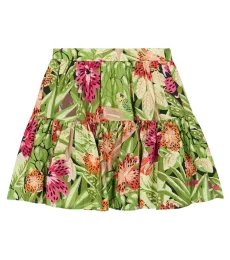 Tiered floral miniskirt Tiered floral miniskirt