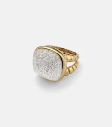 Tigella 18kt gold ring with diamonds Tigella 18kt gold ring with diamonds