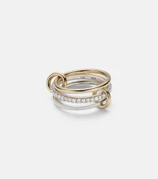 Tigris SG 18kt gold and sterling silver ring with diamonds Tigris SG 18kt gold and sterling silver ring with diamonds