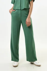 Tilde Linen Mix Wide Leg Trouser - Green - green Tilde Linen Mix Wide Leg Trouser - Green - green