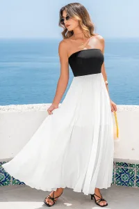 Timeless Aura Two-Toned Maxi Dress - Black Timeless Aura Two-Toned Maxi Dress - Black