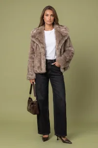 Tipped Faux Fur Jacket 12 Tipped Faux Fur Jacket 12