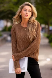 Toasting Marshmallows Brown Sweater - M Toasting Marshmallows Brown Sweater - M