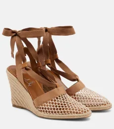 Toleda mesh espadrille wedges