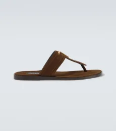 Tongs Brighton TF en daim