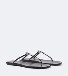 Tongs Interlocking G en cuir