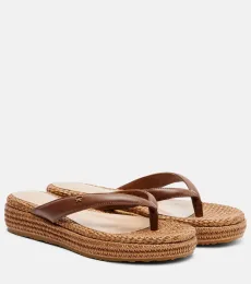 Tongs Tahiti à plateforme en cuir Tongs Tahiti à plateforme en cuir