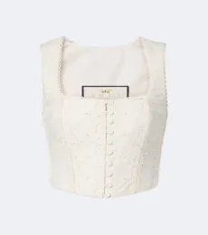 Top bustier Cornalina de algodón Top bustier Cornalina de algodón