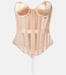 Top bustier rededit transparente con paneles Top bustier rededit transparente con paneles