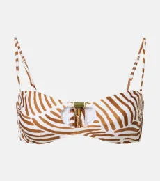 Top de bikini bandeau Pam estampado Top de bikini bandeau Pam estampado