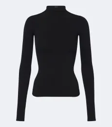 Top de cuello alto de jersey Top de cuello alto de jersey