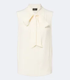 Top en jacquard de crêpe Top en jacquard de crêpe