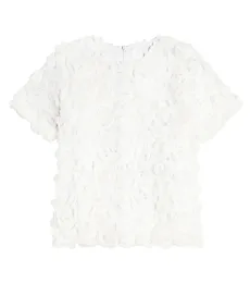 Top en tulle à fleurs Top en tulle à fleurs