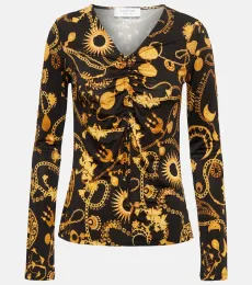 Top estampado con volantes Top estampado con volantes