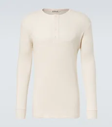Top Henley en coton côtelé Top Henley en coton côtelé