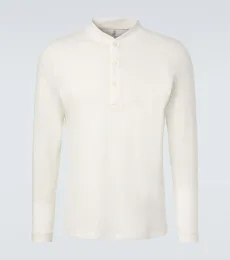 Top Henley en lin et coton Top Henley en lin et coton