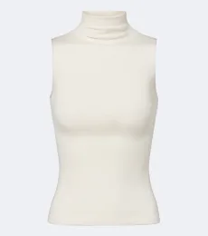 Top Naomie en mezcla de seda de cuello alto Top Naomie en mezcla de seda de cuello alto