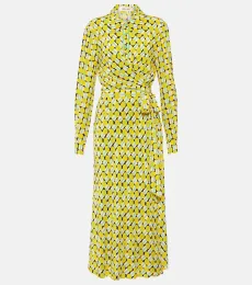 Tori printed jersey midi dress Tori printed jersey midi dress