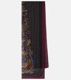 Tosca paisley silk scarf