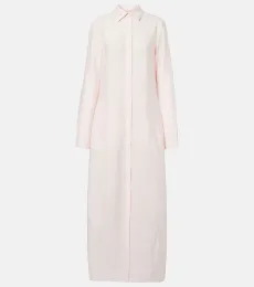 Toteme Silk-blend shirt dress Toteme Silk-blend shirt dress