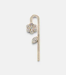 Tournesol 18kt gold earring with diamonds Tournesol 18kt gold earring with diamonds