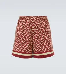 Toute La V cotton poplin Bermuda shorts