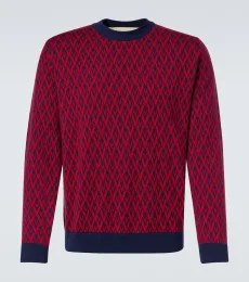 Toute La V virgin wool jacquard sweater