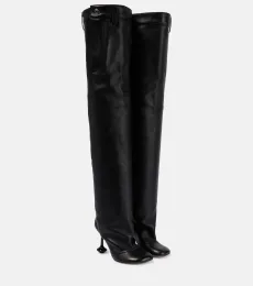 Toy leather over-the-knee boots