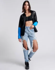 Trackers Mid Waist Jogger Denim Jeans - Fleetwood Artiste, SML